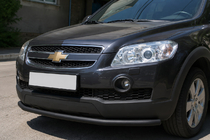 Chevrolet Captiva 2006–2019 Voorbumperbescherming ST008 Black (RVS) foto 1