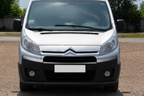 Citroen Jumpy 2007–2017 Voorbumperbescherming ST008 Black (RVS) foto 1