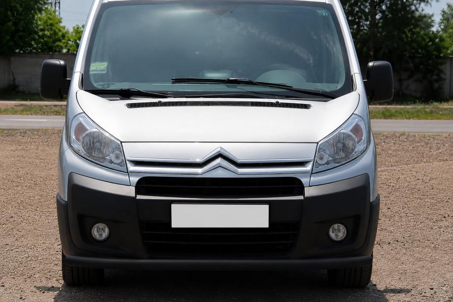 Citroen Jumpy 2007–2017 Voorbumperbescherming ST008 Black (RVS) Image