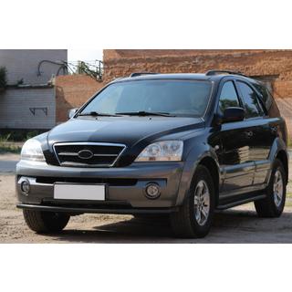 Voorbumperbescherming ST008 Black (RVS) Kia Sorento I BL 2002–2009 foto 1