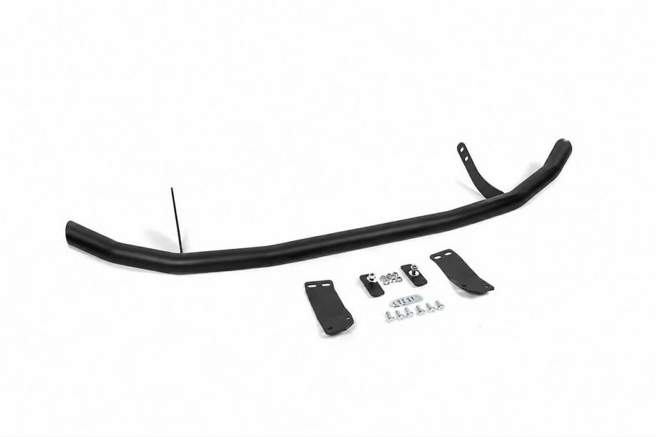 Kia Sorento I BL 2002–2009 Voorbumperbescherming ST008 Black (RVS) Foto 2