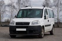 Fiat Doblo I 2001–2005 Voorbumperbescherming ST008 Black (RVS) foto 1