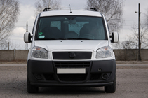 Fiat Doblo I 2001–2005 Voorbumperbescherming ST008 Black (RVS) foto 2