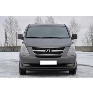 Voorbumperbescherming ST008 Black (RVS) Hyundai H300, H1, Starex 2008–2020 foto 1