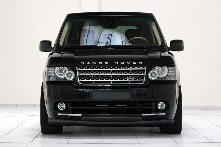 Range Rover III L322 2002–2012 Voorbumperbescherming ST008 Black (RVS) Image