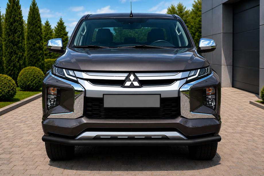Mitsubishi L200 2015–2024 Voorbumperbescherming ST008 Black (RVS) Image