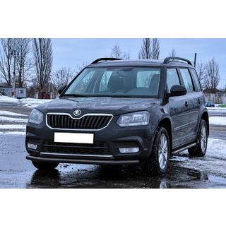 Voorbumperbescherming ST008 Black (RVS) Skoda Yeti 2009–2017 foto 2