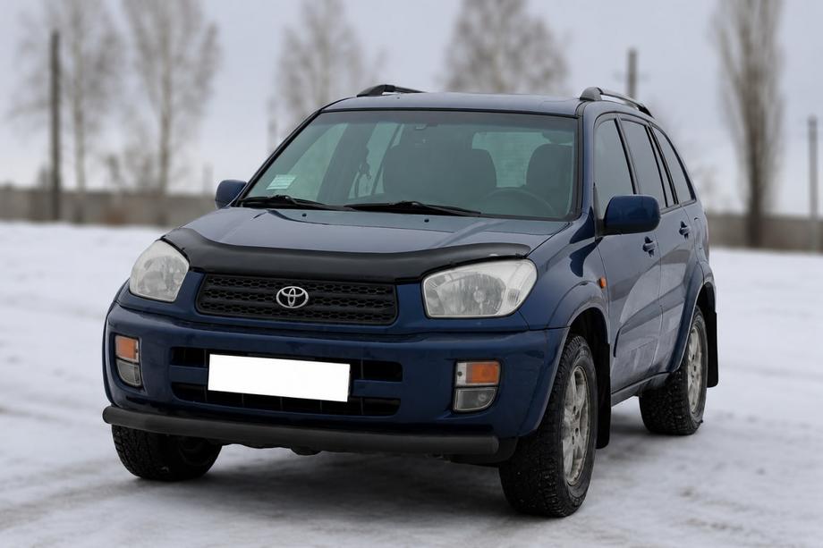 Toyota Rav 4 2001–2005 Voorbumperbescherming ST008 Black (RVS) Foto 3