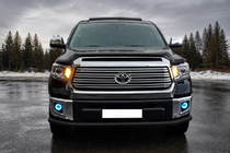 Toyota Tundra 2007–2021 Voorbumperbescherming ST008 Black (RVS) foto 1