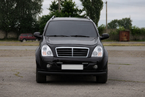 SsangYong Rexton I 2001–2017 Voorbumperbescherming ST008 Black (RVS) foto 2
