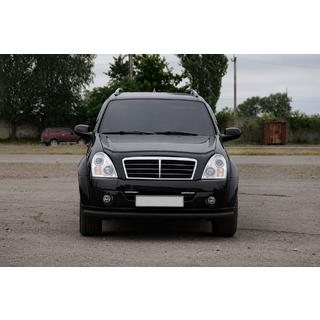 Voorbumperbescherming ST008 Black (RVS) SsangYong Rexton I 2001–2017 foto 2