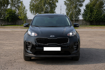 Kia Sportage 2015–2021 Voorbumperbescherming ST008 Black (RVS) foto 3