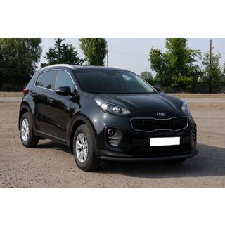 Voorbumperbescherming ST008 Black (RVS) Kia Sportage 2015–2021 foto 2