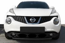 Nissan Juke 2010–2019 Frontbescherming ST008-1 Black (RVS) foto 1