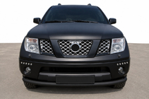 Nissan Pathfinder R51 2005–2014 Voorbumperbeugel ST008-2 Black (RVS) foto 1