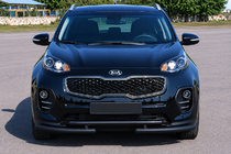 Kia Sportage 2015–2021 Frontbescherming ST009 Black (roestvrij staal) foto 1