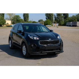 Frontbescherming ST009 Black (roestvrij staal) Kia Sportage 2015–2021 foto 2