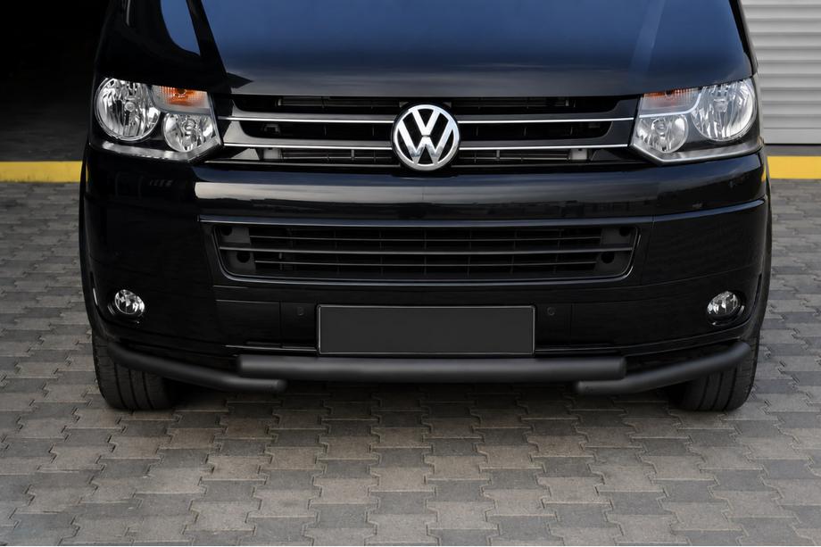 Volkswagen T5 2010–2015 Voorbumperbescherming ST009 Greyder Black (RVS) Image