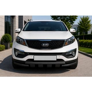 Voorbumperbescherming ST009-15 Black (2013-2015, RVS)