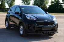 Kia Sportage 2015–2021 Voorbescherming ST009-15 Black (RVS) foto 2