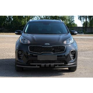 Voorbescherming ST009-15 Black (RVS) Kia Sportage 2015–2021 foto 1