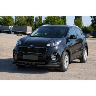Voorbescherming ST009-15 Black (RVS) Kia Sportage 2015–2021 foto 3