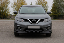 Nissan X-trail T32/Rogue 2014–2021 Voorbescherming ST009-15 Black (RVS) foto 1