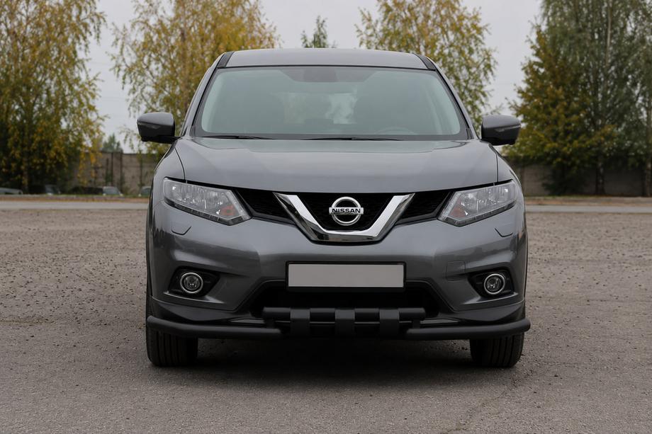 Nissan X-trail T32/Rogue 2014–2021 Voorbescherming ST009-15 Black (RVS) Image