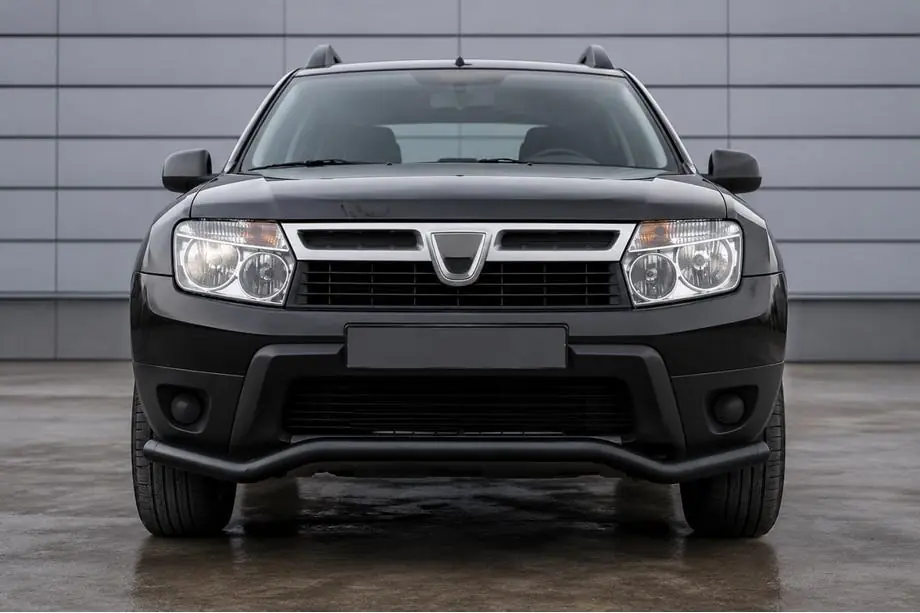 Dacia Duster 2008–2018 Frontbeschermbeugel ST012 Black (RVS) Image