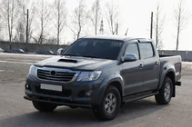 Toyota Hilux 2006–2015 Frontbeschermbeugel ST014 Black (RVS) foto 2