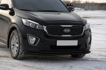 Kia Sorento III UM 2014–2020 Frontbeugel ST014 60/42mm Black (RVS) foto 1