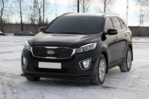 Kia Sorento III UM 2014–2020 Frontbeugel ST014 60/42mm Black (RVS) foto 2