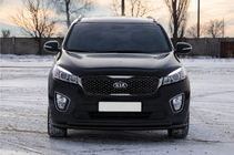Kia Sorento III UM 2014–2020 Frontbeugel ST014 60/42mm Black (RVS) foto 3