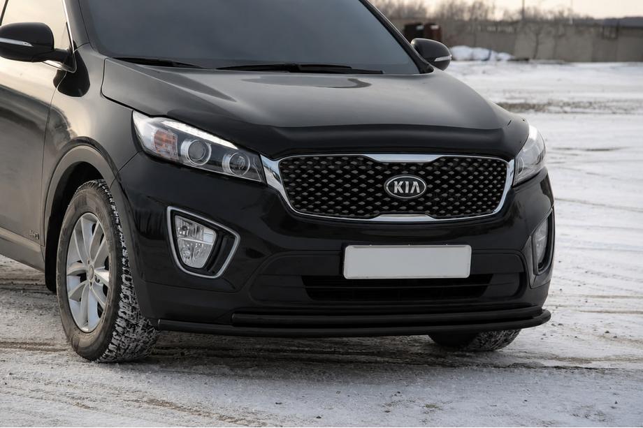 Kia Sorento III UM 2014–2020 Frontbeugel ST014 60/42mm Black (RVS) Image