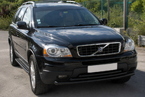 Volvo XC90 2002–2014 Voorbumperbeschermer ST014-2 Black (RVS) foto 3