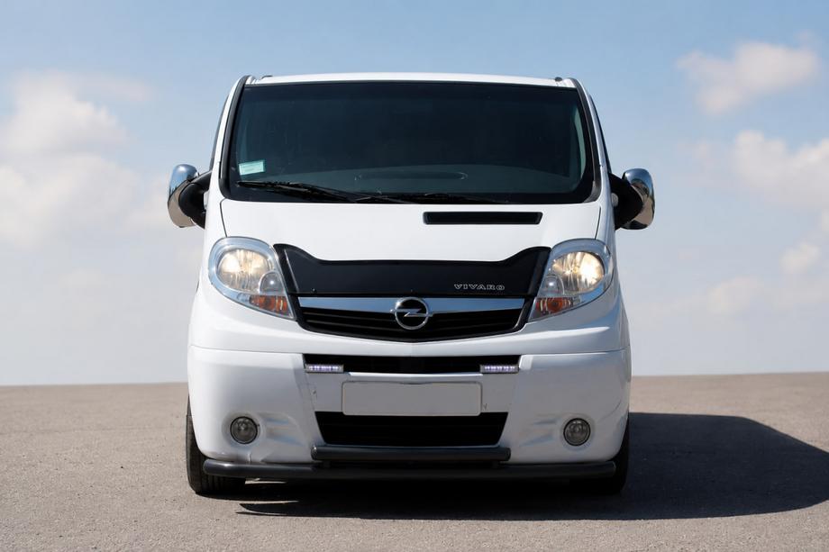 Nissan Primastar 2002–2014 Frontbeschermbeugel ST014/2 Black (RVS) Image