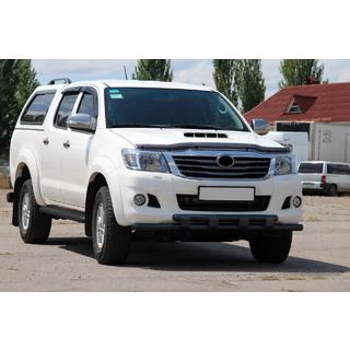 Voorbumperbeschermer ST015 Black (RVS) Toyota Hilux 2006–2015 foto 3