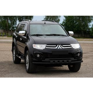Voorbumperbeschermer ST015 Black (RVS)