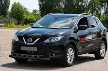 Nissan Qashqai 2014–2021 RVS frontbeugel ST015 Black foto 2
