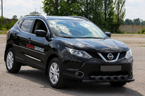Nissan Qashqai 2014–2021 RVS frontbeugel ST015 Black foto 3