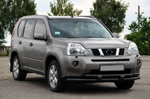 Nissan X-trail T31 2007–2014 Frontbescherming ST015/2 Black (RVS) foto 1