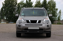 Nissan X-trail T31 2007–2014 Frontbescherming ST015/2 Black (RVS) foto 3