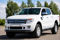 Ford Ranger 2011–2022 Frontbeugel ST016 Black (RVS) foto 2