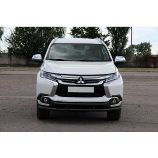 Voorbescherming ST016 Black (RVS) Mitsubishi Pajero Sport 2015– foto 3