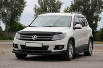 Volkswagen Tiguan 2007–2016 Voorbescherming ST016 Black (RVS) foto 3