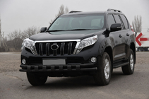 Toyota Land Cruiser Prado 150 2009–2023 Frontbeschermbeugel ST016-2 Black (roestvrij staal) foto 2