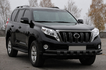 Toyota Land Cruiser Prado 150 2009–2023 Frontbeschermbeugel ST016-2 Black (roestvrij staal) foto 3