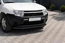 Dacia Duster 2008–2018 Frontbeschermbeugel ST017 Black (RVS) foto 1