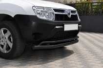Dacia Duster 2008–2018 Frontbeschermbeugel ST017 Black (RVS) foto 2