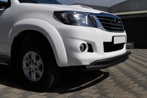 Toyota Hilux 2006–2015 Frontbeschermbeugel ST017 Black (RVS) foto 3